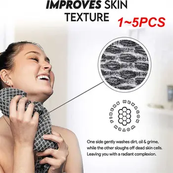 1 ~ 5PCS Японска фрикционна кърпа Освежаващо къпане не боли Лесно се пени бързо сушене бързо разлагане мръсотия по кожата