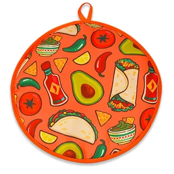 12inch платнена чанта за Burrito Portable Tortilla Warmer Pouch Home for Microwave Restaurant Food Pancake B