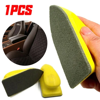 1pcs кола кожена седалка грижи подробно чисти нано четка Duster гъба подложки