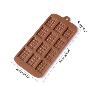 367A 5бр/комплект 12 кухина силиконови мухъл машина торта бисквитка шоколад тиган печене Mo