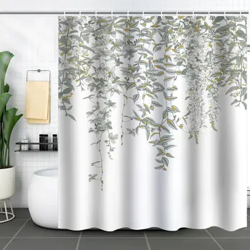 3D завеса за душ полиестер душ капак водоустойчив душ завеси баня изолация завеси за дома баня