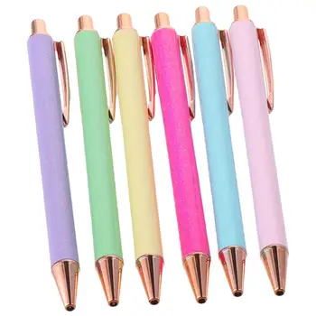 6 бр фантазия химикалки забавно метални прибиращи химикалки писане
