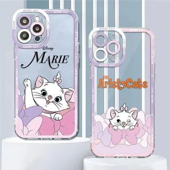 Cartoon Disney Marie Cat Case за Xiaomi Mi 11T Pro Poco X3 NFC X4 X5 M3 M4 Pro 11 Lite Clear силиконов капак на бронята