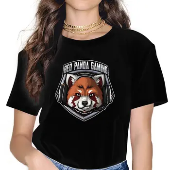 Gaming женски дрехи червена панда тениска готика реколта женски Blusas