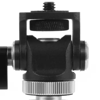 Hot Shoe Mount Adapter Rod Clamp 360 Въртящ се за статив Dsr Nikon черен ръчен обрат