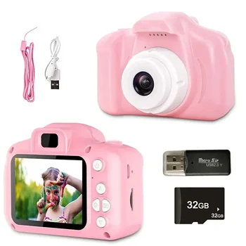 X2 Детски мини цифров фотоапарат може да прави снимки Видео Малки SLR играчки Подарък за детски празник