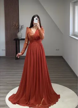 Xijun Оранжеви абитуриентски рокли Сатенени вечерни рокли Проста абитуриентска рокля Площадна яка на Саудитска Арабия Елегантна дължина на пода 2023 Официален