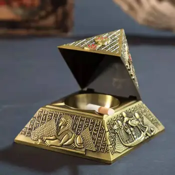 Египетски фараон пирамида метален пепелник, билков плевел пепелник, начало творчески мебели декорация, аксесоари за пушене