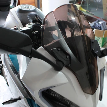 За CFMOTO 250SR Ветробрани за предно стъкло Аксесоари за мотоциклети Viser 250 SR 2019 2020 2021 Черен двоен балон