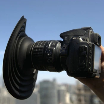 Капак на обектива за Nikon Pentax 50mm-70mm обектив на фотоапарата анти-стъклен антирефлексен силиконов сгъваем