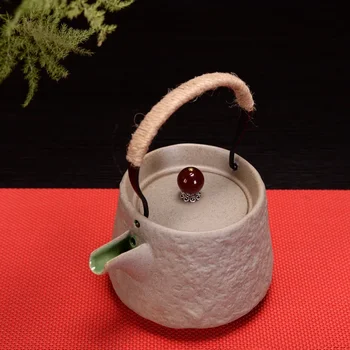 Китайски традиции Груба керамика чайник отопляем чайник Samovar чайници чайник чайник за чай чаша комплект Gaiwan Teeware Teware Puer