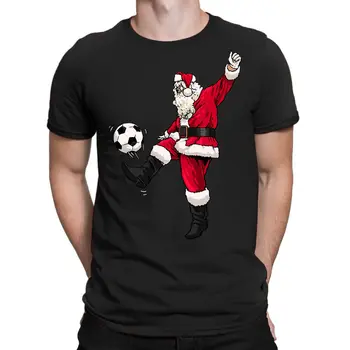 Коледа Дядо Коледа футболен любовник и Дядо Коледа любовник Коледа костюм S-5XL тениска