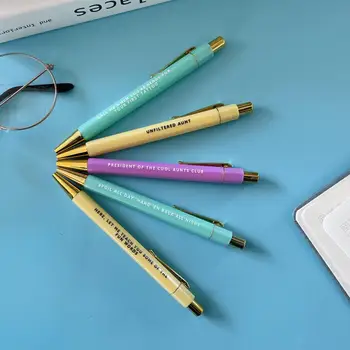 маркер писалка 5бр прибиращи се химикалки за бързо сушене гладко писане домашно училище офис смешно писалки за подписване рисунка