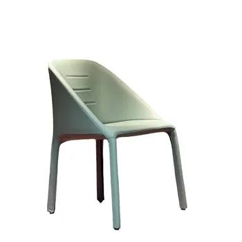 Меко опаковани дизайнерски личност фотьойл стол тоалетка минималистичен памук трапезен стол спалня грим стол в онлайн cel