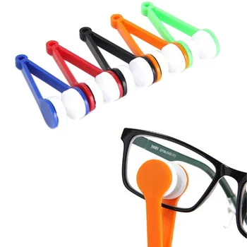 Мини слънчеви очила Очила Микрофибърни очила Почистващ препарат за меки четки за избърсване Почистващ клип за почистване на очила с пластмасова дръжка
