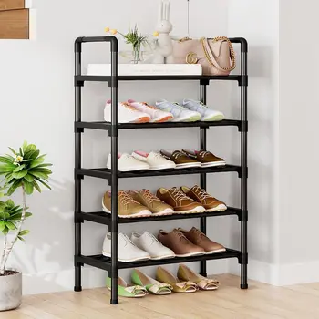 Многослойни прости обувки кабинет общежитие съхранение килер прахоустойчив s багажник DIY сглобени мебели 