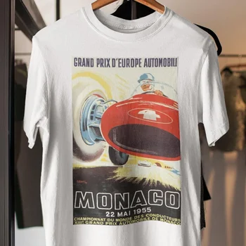 Монако Гран При Тениска Автомобилно състезание Винтидж плакат SweaT GP Top Monte Carlo One MotosporT Racing Driver