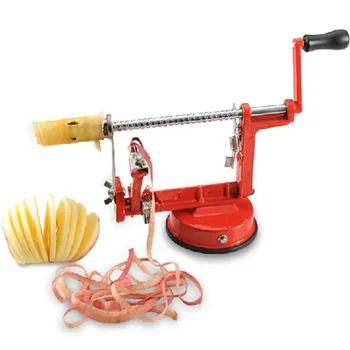 Нов 3 в 1 спирала ябълка белачка Corer картофи Slinky пилинг машина Кътър резачка Плодови зеленчукови инструменти Кухненски аксесоари