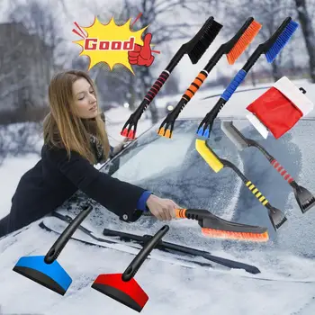 Нова подвижна автомобилна лопата за сняг Зимна стъргалка за лед Четка за почистване на прозорци Почистване на предното стъкло Инструмент за отстраняване на остъргване за превозно средство