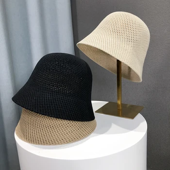 Нови модни летни ленени шапки за жени Сгъваема външна Gorro 2023 Сенник куха Панама шапка плажна шапка японска елегантна шапка