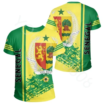 Ново лятно мъжко облекло Африка зона тениска Сенегал квартал стил тениска печат случайни Harajuku улица стил тениска