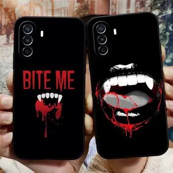 Секси кървав вампир уста телефон случай за чест 8X 30 50 70 60 7A Pro 20 10 Lite 8S 9X 10I 20I Psmart Z Funda удароустойчив капак