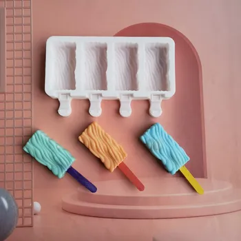 Силиконов Popsicle мухъл сладолед мухъл лято DIY домашно приготвен лед куб тава лед поп блок фризер плодов сок десерт машина инструмент