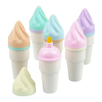 Сладък сладолед конус маркери & хайлайтъри набор, многоцветни писалки