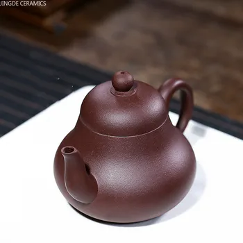 Традиция Сурова руда круша форма красота чайник китайски Yixing лилаво глина чайник чайник 250ml