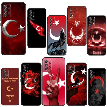 Турция Турски флаг случай за Samsung A54 A34 A14 A13 A23 A33 A53 A73 A51 A71 A72 A12 A22 A32 A42 A52 заден капак