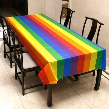 Цветна покривка за маса Цветна правоъгълна декоративна цветна покривка за маса Водоустойчива кърпа за бюро Покривка за масло