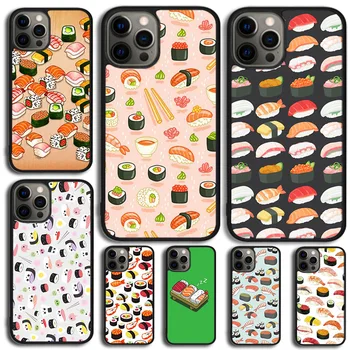 японска кухня Суши храна Калъф за телефон за iPhone 15 14 SE 2020 XR XS 11 12 13 Мини Про МАКС 6 7 8 Плюс