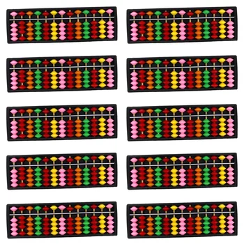 10X преносим пластмасов аритметичен инструмент за изчисляване на Abacus