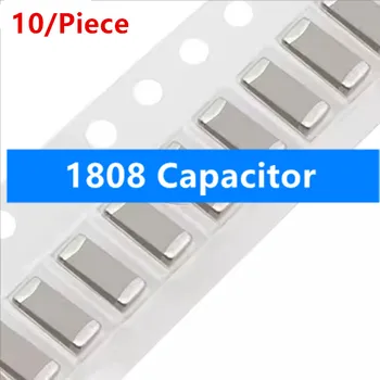1808 чип кондензатор 102J 1KV 2KV 3KV 1NF ± 5% COG NPO високочестотен керамичен кондензатор 10pcs