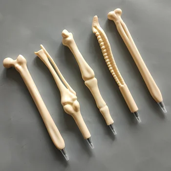 1pcs костни химикалки писане доставки костна форма химикалки нови творчески подарък училище доставка черно мастило