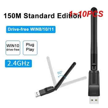 1~10PCS USB Wifi адаптер 150Mbps 2.4G антена USB 802.11n/g/b Ethernet -fi Dongle Usb Lan безжична мрежова карта PC Wifi