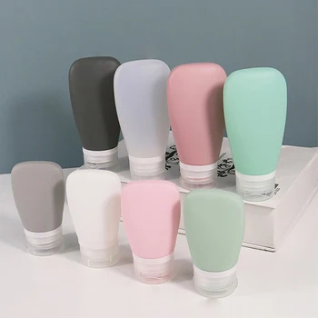 30/60/90ML Силиконови бутилки за козметика за пътуване Празен течен контейнер за многократна употреба Шампоан Trip душ крем гел Squeeze контейнери
