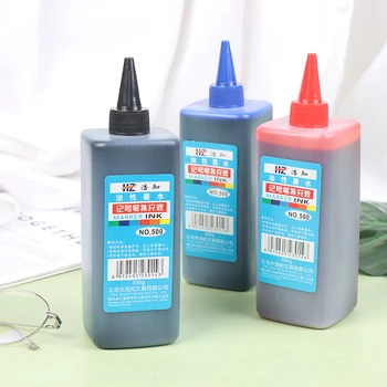 500ml перманентна писалка за маркиране на графити масло за маркиране на писалка за добавяне на мастило, гладка и лесна за използване канцеларски материали