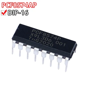 5PCS PCF8574AP PCF8574P I / O разширител 8-битов чип в линия DIP16 PCF8574