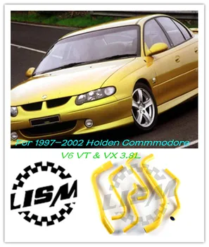 6PCS Силиконов маркуч за радиатор за 1997-2002 Holden Commmodore V6 VT & VX 3.8L Резервна авто част 1998 1999 2000 2001