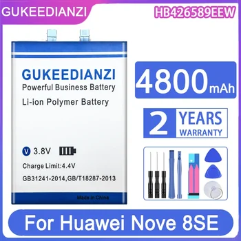 GUKEEDIANZI Резервна батерия HB426589EEW 4800mAh За Huawei Nove 8SE батерии за мобилни телефони