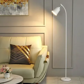 LED лампи подови светлини светлина стойка модерен хол желязо абажур декорация Pinterest стаи декор ъгъл украсяват спалня