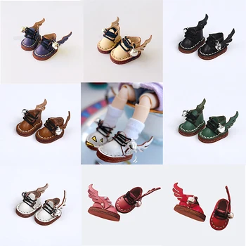 OB11 Кукла обувки мода крила телешка ботуши обувки за Obitsu11, 1/8bjd, GSC, YMY, 1/12BJD кукли обувки аксесоари играчки