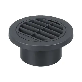  Аксесоар за капак на кръгъл вентилационен отвор 90mm Устойчивост на висока температура Черен въздушен отдушник
