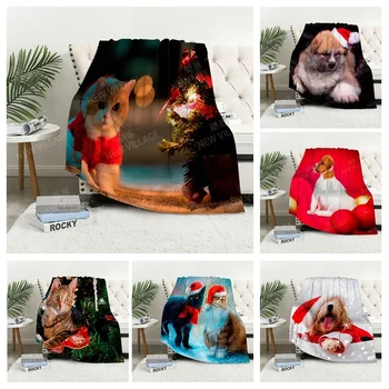 Декорация на дома плюш Диван одеяло Коледно животно Покривка за легло на леглото аниме пухкави меки одеяла дебело одеяло за зимата