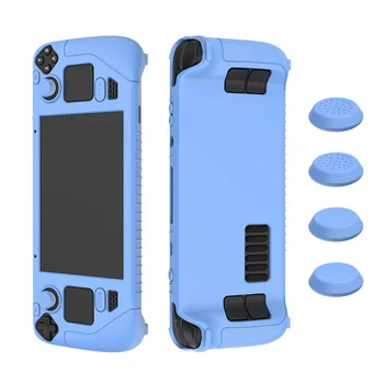 За калъф за игрова конзола Мек силиконов защитен капак против надраскване Удароустойчив протектор Shell Game-Blue