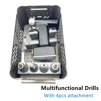 Мини многофункционална костна бормашина 4 IN 1 Сагитален трион Ортопедичен електроинструмент Ветеринарни ортопедични хирургични инструменти