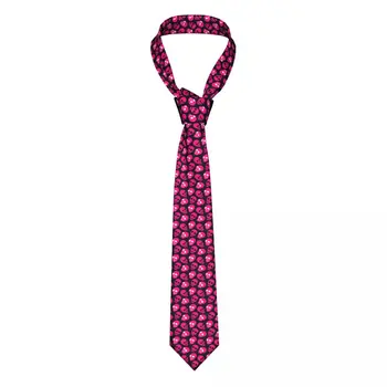 Розов черен фон вратовръзка терор череп вратовръзки хип-хоп улица Cravat улица вратовръзка 8 см широк