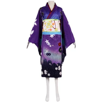 Типичните петзнаци Накано Нино косплей костюм Дамско кимоно аниме Nino перука шапки Хелоуин японски Wafuku
