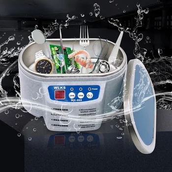 Ултразвуков почистващ 30/50W Sonicator Bath 40Khz Degas За часовници Очила за контактни лещи Зъбни протези Електрически бръснач за грим
